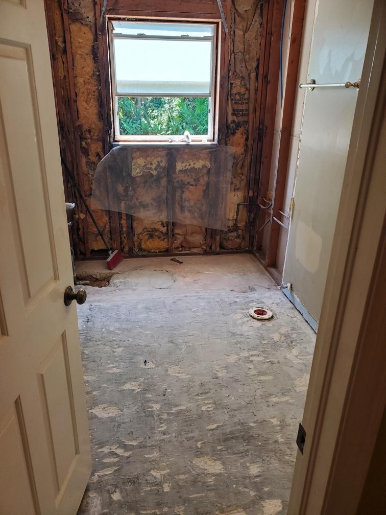 Guest bath demolition