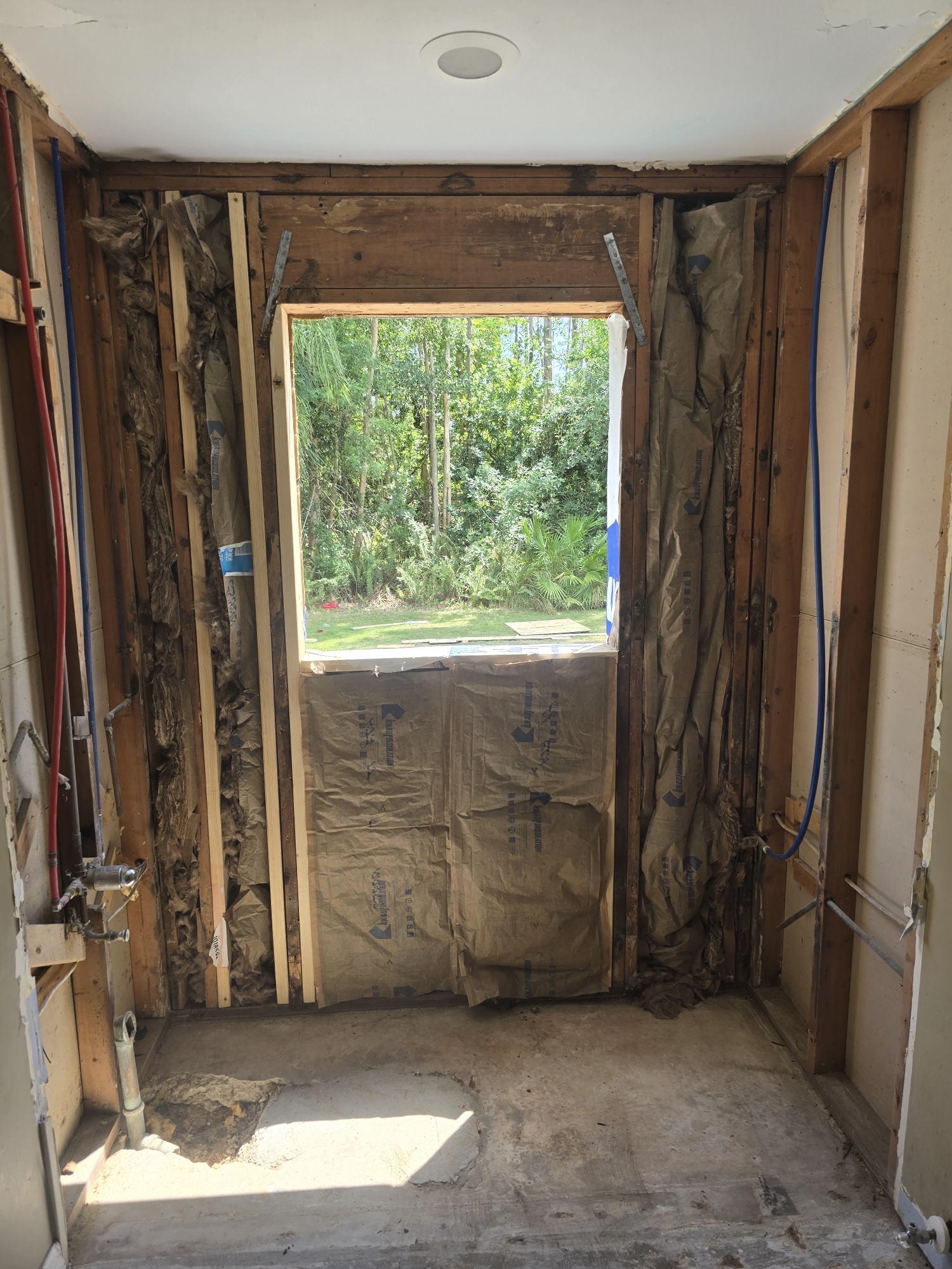 New framing and insulation